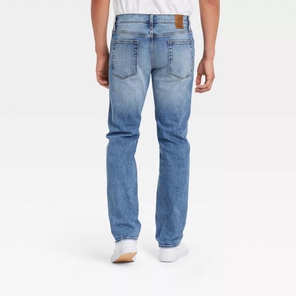 Goodfellow & Co Men's Big & Tall Slim Straight Indigo Blue Jean Multiple Sizes - Picture 2 of 5